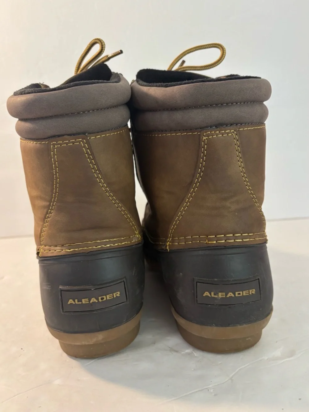 ALEADER Brown/Tan Duck Boot Size 10